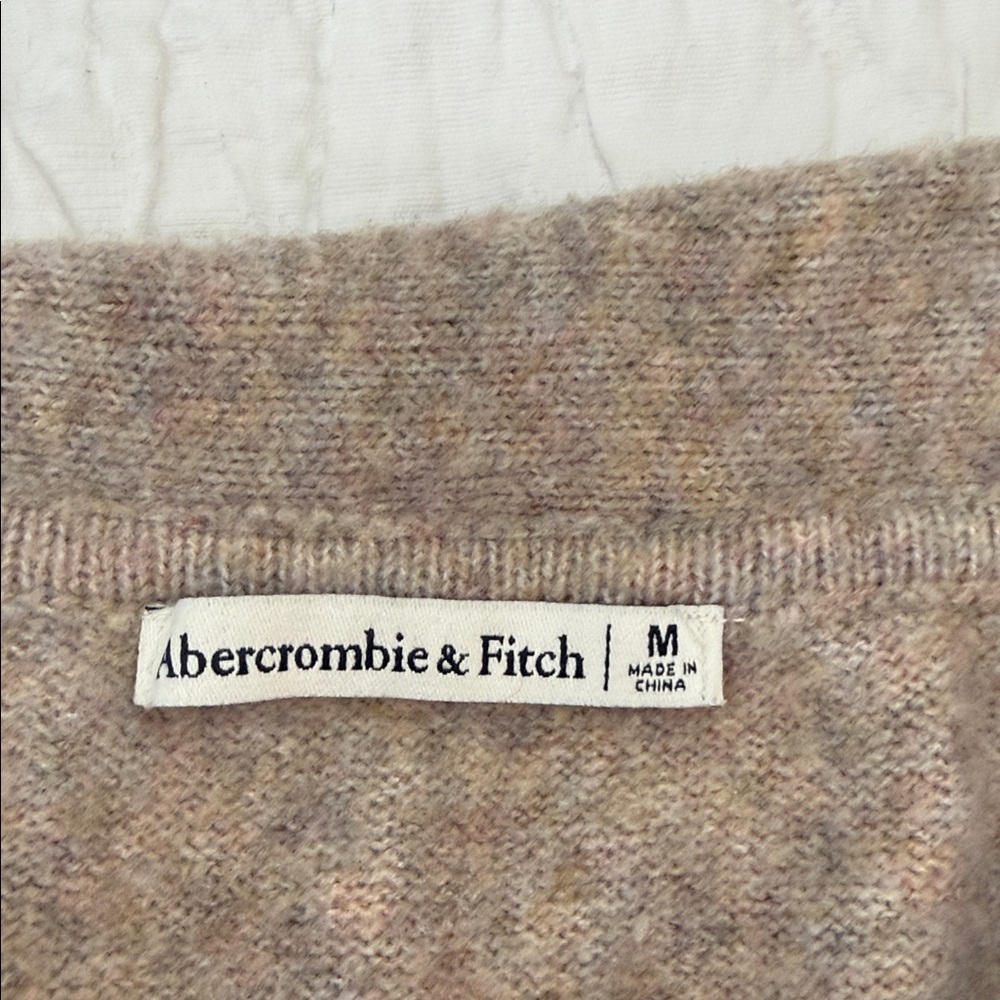 Abercrombie & Fitch Off-the-Shoulder Sweater in Oatmeal - Picture 2 of 5